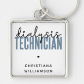 Aangepaste dialysetechnicus | Nephrology Tech Gift Sleutelhanger (Voorkant)