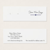 Aangepaste Diamond Mini Post/Stud Oorbel Display K Mini Visitekaartjes (Voorkant /achterkant)