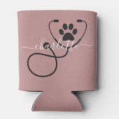 Aangepaste Dierenarts Veterinaire Technicus Dieren Blikjeskoeler (Achterkant)