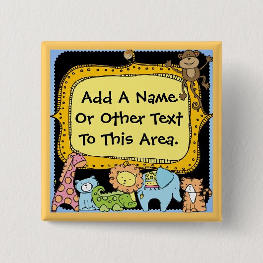 Aangepaste dierentuin dieren Button (Voorkant)