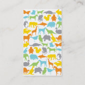 Aangepaste dierkaart contactkaartje (Achterkant)