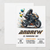 Aangepaste digitale Motorcross Dirt boy Biker Verj Kaart (Voorkant / Achterkant)