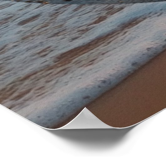 Aangepaste digitale strandhuisdierherdenking TV ku Poster (Hoek)