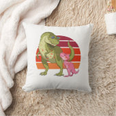 Aangepaste Dino Papasaurus Papa Vader Funny T-Shi Kussen (Deken)