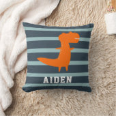 Aangepaste Dinosaur Boys Room Kinder Cute Blue Kussen (Deken)