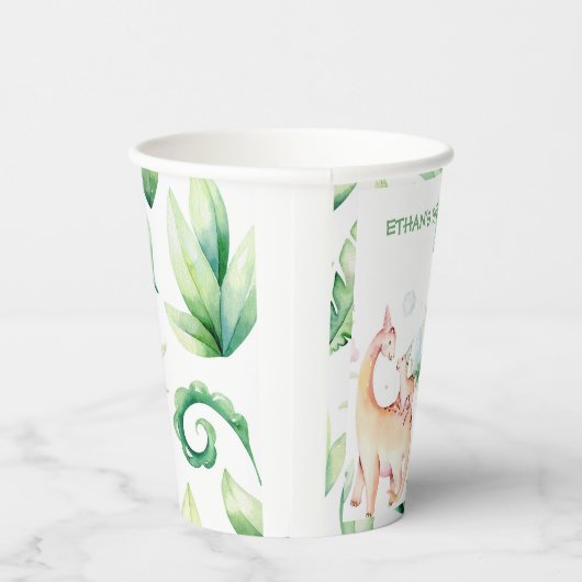 Aangepaste dinosaurusbekervel papieren bekers (Rechts)