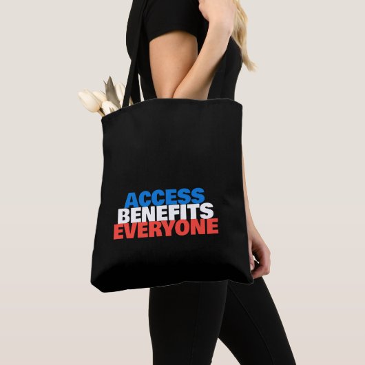 Aangepaste Disability Pride Toegankelijkheid Baat Draagtas (Dichtbij)