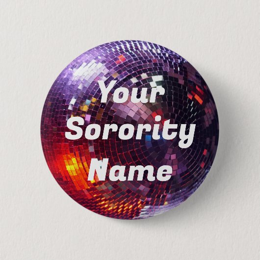 Aangepaste Disco Ball-Button Ronde Button 5,7 Cm (Voorkant)