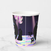 Aangepaste Disco Bruiloft Papieren Bekers (Rechts)