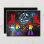 Aangepaste Disco Fever Event-uitnodigingen Kaart (Voorkant / Achterkant)