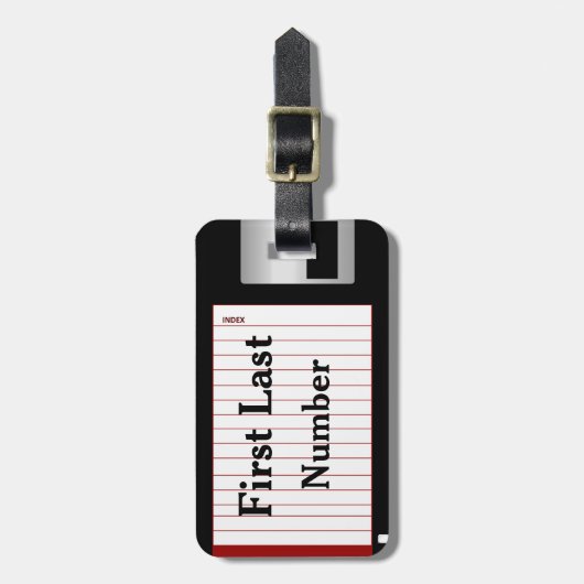 Aangepaste diskette met diskettes en dvd's met twe bagagelabel (Voorkant verticaal)