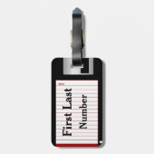 Aangepaste diskette met diskettes en dvd's met twe bagagelabel (Achterkant verticaal)