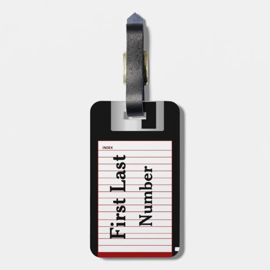 Aangepaste diskette met diskettes en dvd's met twe bagagelabel (Achterkant verticaal)