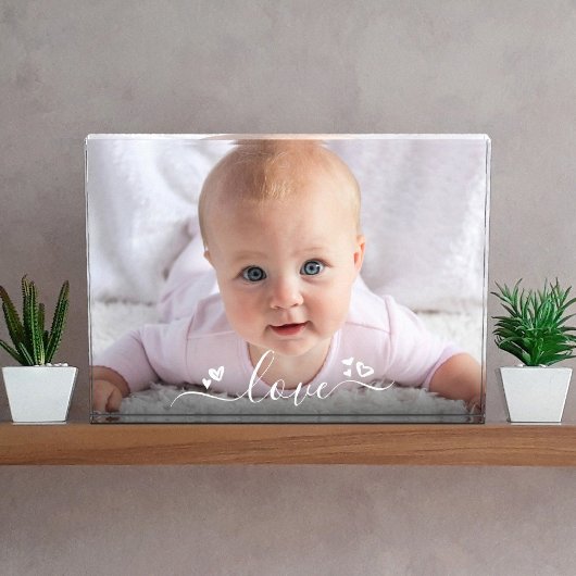 Aangepaste DIY Baby Sweet Schattigee Liefde Script Fotoblokken