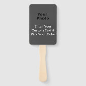 Aangepaste DIY-handventilatoren Handwaaier (Achterkant)