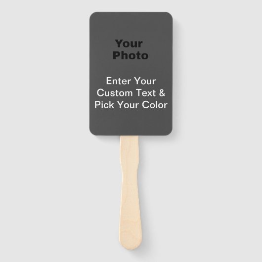 Aangepaste DIY-handventilatoren Handwaaier (Achterkant)