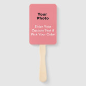 Aangepaste DIY-handventilatoren Handwaaier (Voorkant)