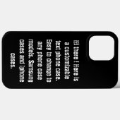Aangepaste DIY-tekst moderne trendy zwart-wit Case-Mate iPhone Case (Achterkant (horizontaal))