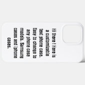 Aangepaste DIY-tekst moderne trendy zwart-wit Case-Mate iPhone Case (Achterkant (horizontaal))