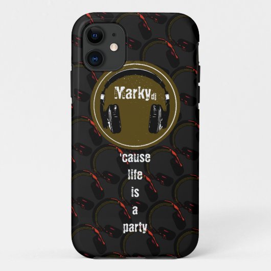 aangepaste dj Case-Mate iPhone case (Achterkant)