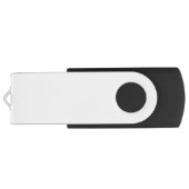 Aangepaste DJ-logo-muziekbay voor USB-flash-stick Swivel USB 2.0 Stick (Achterkant)