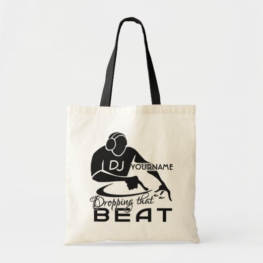 Aangepaste DJ-tas - kies stijl en kleur Tote Bag (Voorkant)