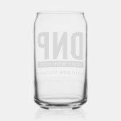 Aangepaste DNP Doctor of Nursing Practice Afstuder Blikvorm Glas (Achterkant)