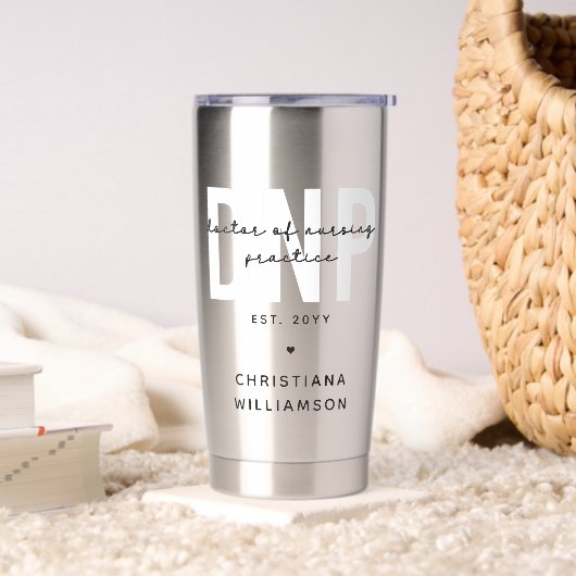 Aangepaste DNP Doctor of Nursing Practice Afstuder Geïsoleerde Drinkbeker (Woonkamer)