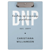 Aangepaste DNP Doctor of Nursing Practice Afstuder Klembord (Voorkant)