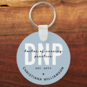 Aangepaste DNP Doctor of Nursing Practice Afstuder Sleutelhanger (Achterkant)