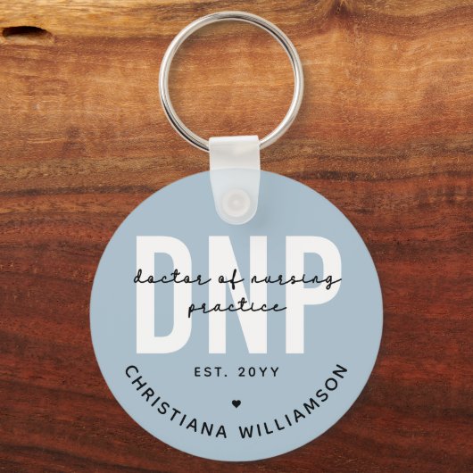 Aangepaste DNP Doctor of Nursing Practice Afstuder Sleutelhanger (Voorkant)