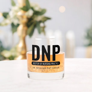 Aangepaste DNP Doctor of Nursing Practice Afstuder Whisky Glas