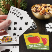 Aangepaste docent Apple met moderne Apple Pokerkaarten (Insitu)