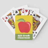 Aangepaste docent Apple met moderne Apple Pokerkaarten (Achterkant)