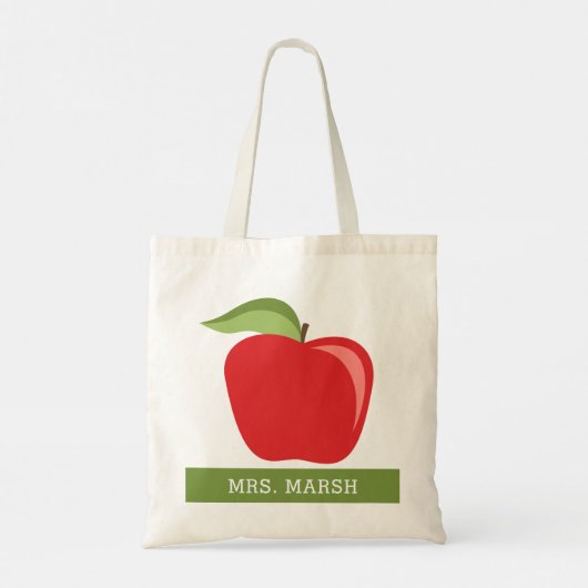 Aangepaste docent Apple met moderne Apple Tote Bag (Achterkant)