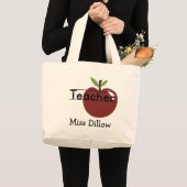Aangepaste docenten Apple-Canvas tas (Voorkant (product))