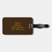 Aangepaste dodelijke figuur Bagagelabel (Achterkant horizontaal)