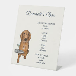 Aangepaste Dog Bar voetstuk teken Reclamebord Met Voetstuk