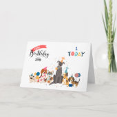 Aangepaste Dog Birthday-kaart Kaart (Voorkant)