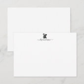 Aangepaste  Dog Bulldog Note Card Notitiekaartje (Voorkant / Achterkant)