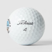Aangepaste DOG DAD Modern Pet Photo Golfballen (Logo)