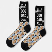 Aangepaste DOG DAD Persoonlijk patroonpakket Foto Sokken (Links)