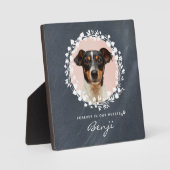 Aangepaste Dog Memorial Pet Loss Keepomwille Foto  Fotoplaat (Voorkant)