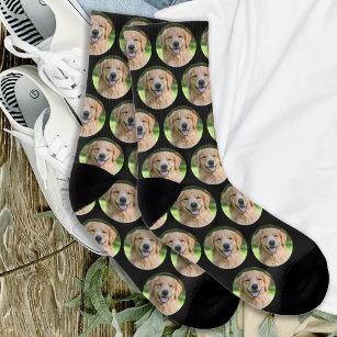 Aangepaste Dog Pet Photo Collage Sokken