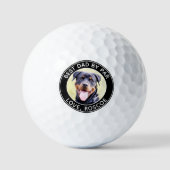Aangepaste DOG Photo Best DAD by Par Budget Golfballen (Voorkant)
