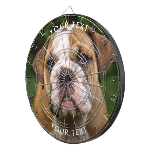 Aangepaste Dog Photo Dart Board Dartbord (Voorkant Rechts)