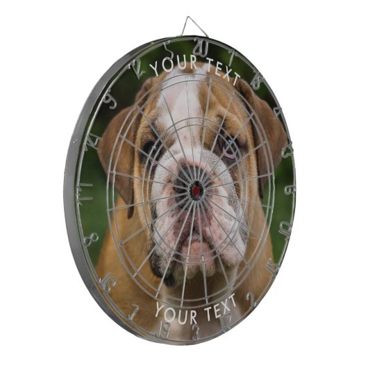Aangepaste Dog Photo Dart Board Dartbord (Voorkant Links)