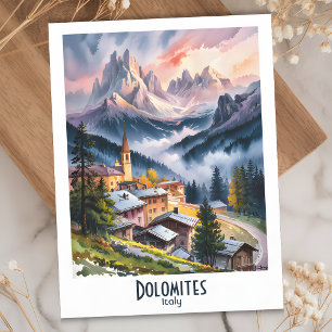 Aangepaste Dolomieten Italië Alpen Bergen Waterver Briefkaart