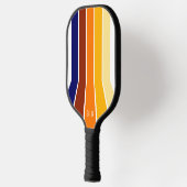 Aangepaste, donkerblauwe rode Oranje geelmodekunst Pickleball Paddle (Links)