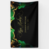 Aangepaste donkere Moody Birthday-achtergrondbanne Spandoek (Verticaal)